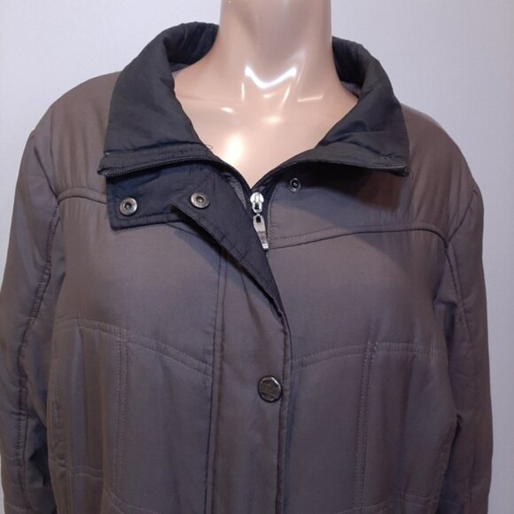 Novelti Winter Parka Coat Mid Length Insulated Puffer Womens Plus Size 1X Brown - Picture 2 of 15